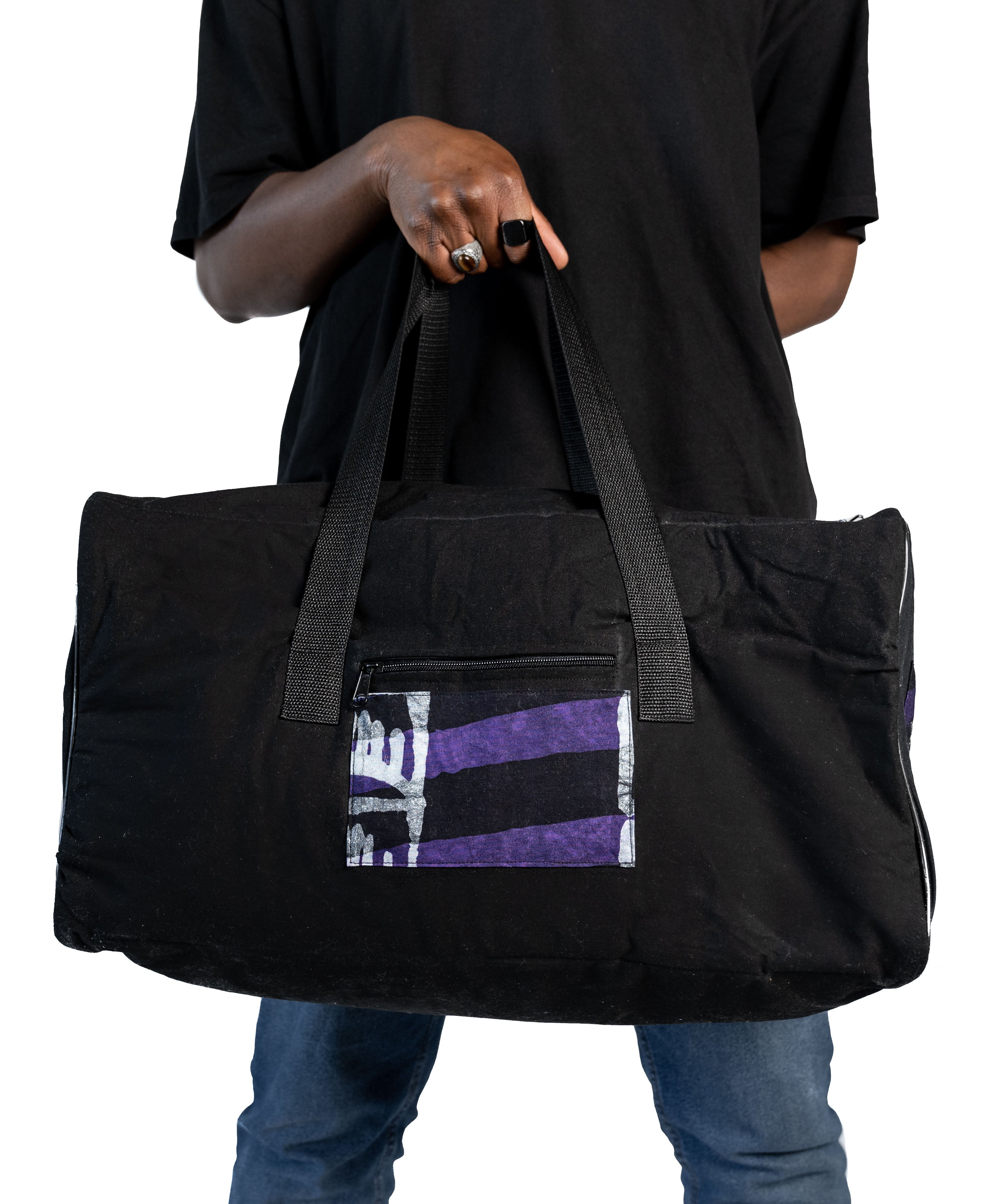 Sports bag black & purple